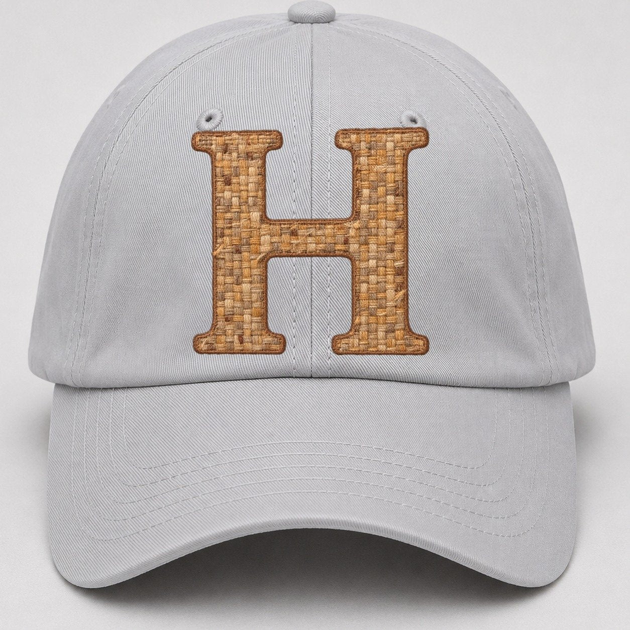 Woven Tweed H Monogram Baseball Cap – Light Gray