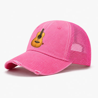 Acoustic Rosette And Pick Pastimes Companions Washed Trucker Hat – Rose