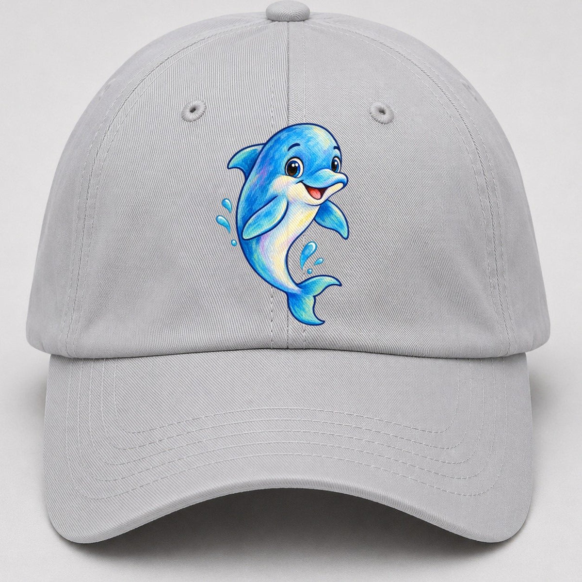 Dolphin Friendly Leap Sea Sprite Baseball Cap – Light Gray
