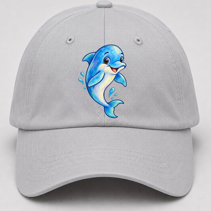 Dolphin Friendly Leap Sea Sprite Baseball Cap – Light Gray