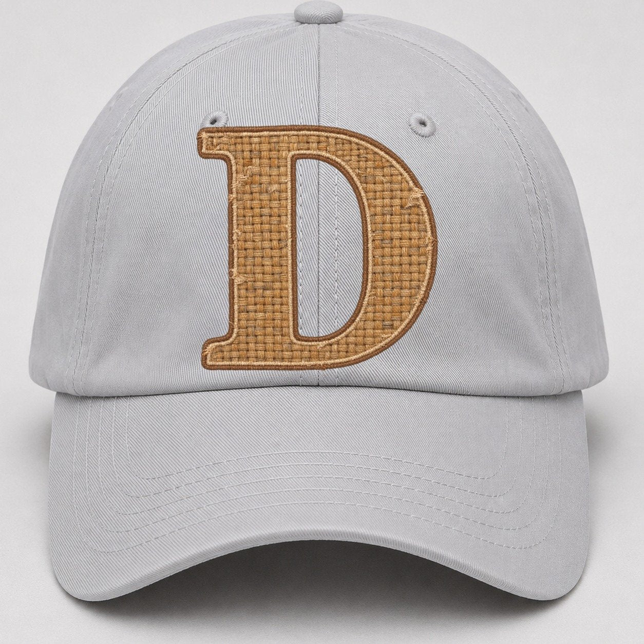 Woven Tweed D Monogram Baseball Cap – Light Gray
