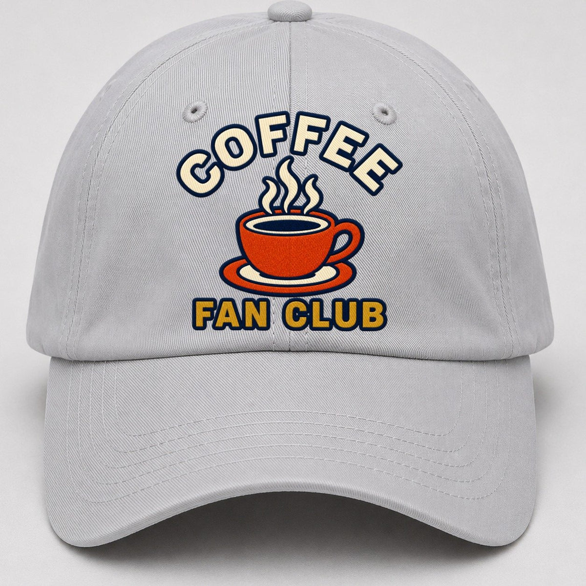 Coffee Fan Club Baseball Cap – Light Gray