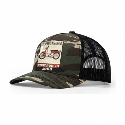 Kirin Post Run 70 Showa Speed Plates Trucker Hat – Woodland Camo Black