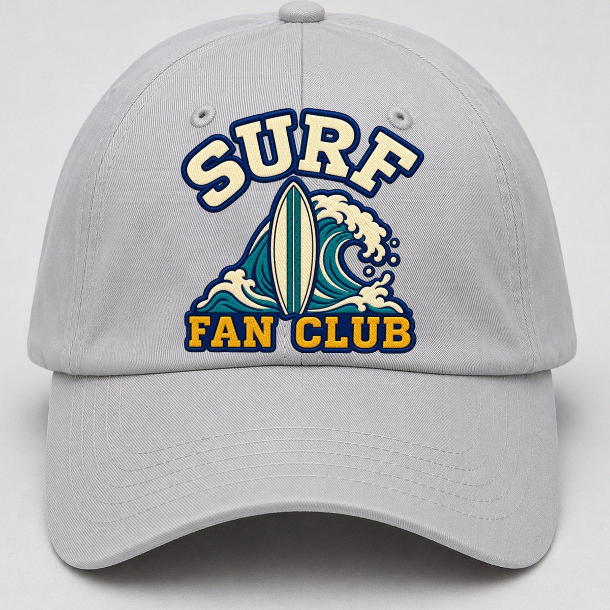 Surf Fan Club Baseball Cap – Light Gray