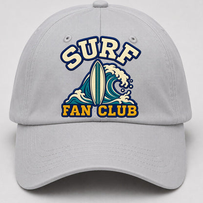 Surf Fan Club Baseball Cap – Light Gray