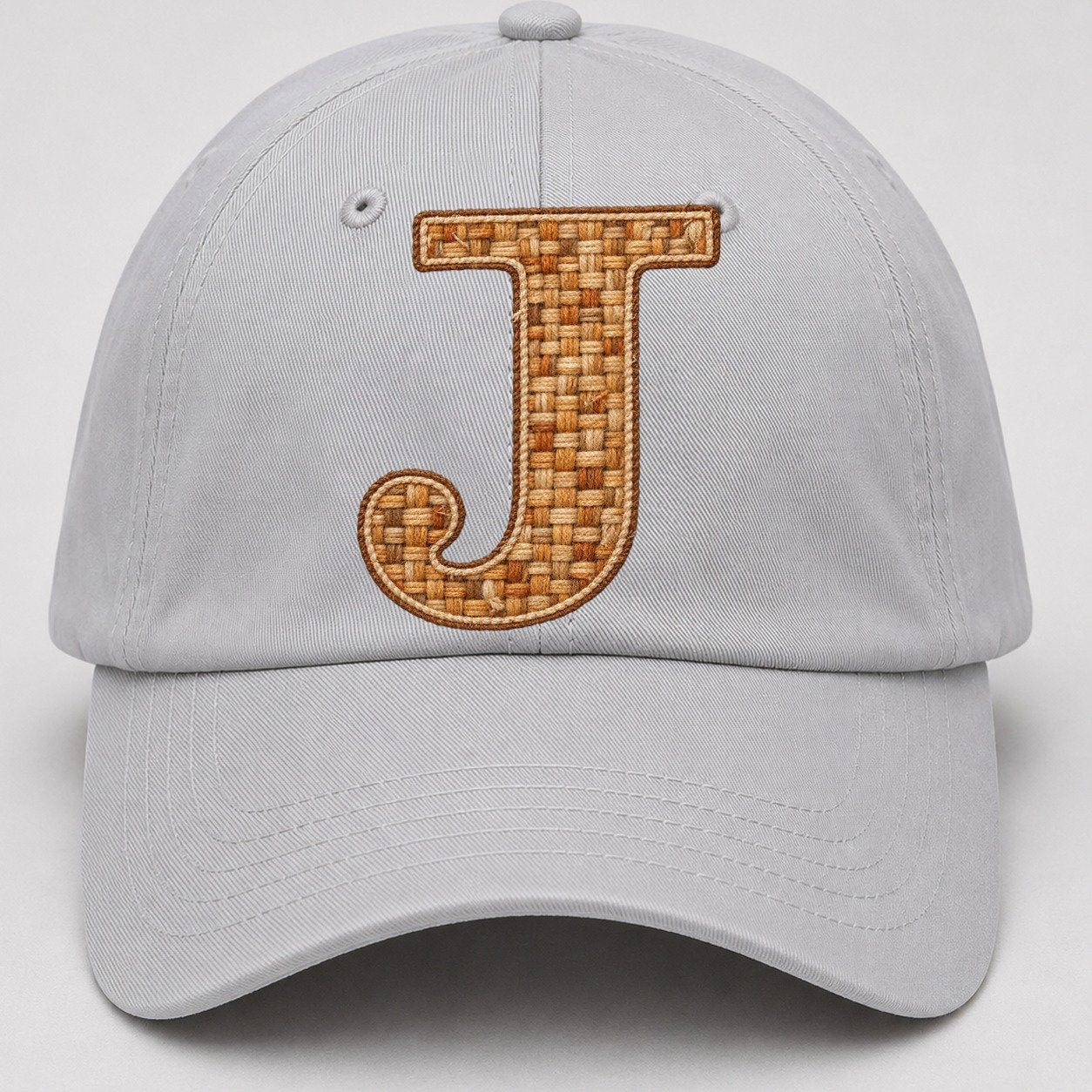 Woven Tweed J Monogram Baseball Cap – Light Gray