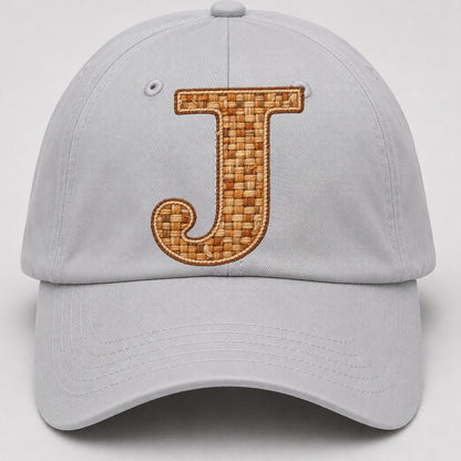 Woven Tweed J Monogram Baseball Cap – Light Gray