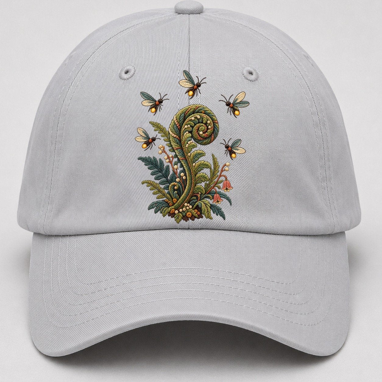 Firefly Fern Constellation Gentle Wild Baseball Cap – Light Gray
