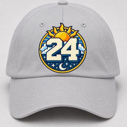 All Day Every Hour Number Club Baseball Cap – Light Gray