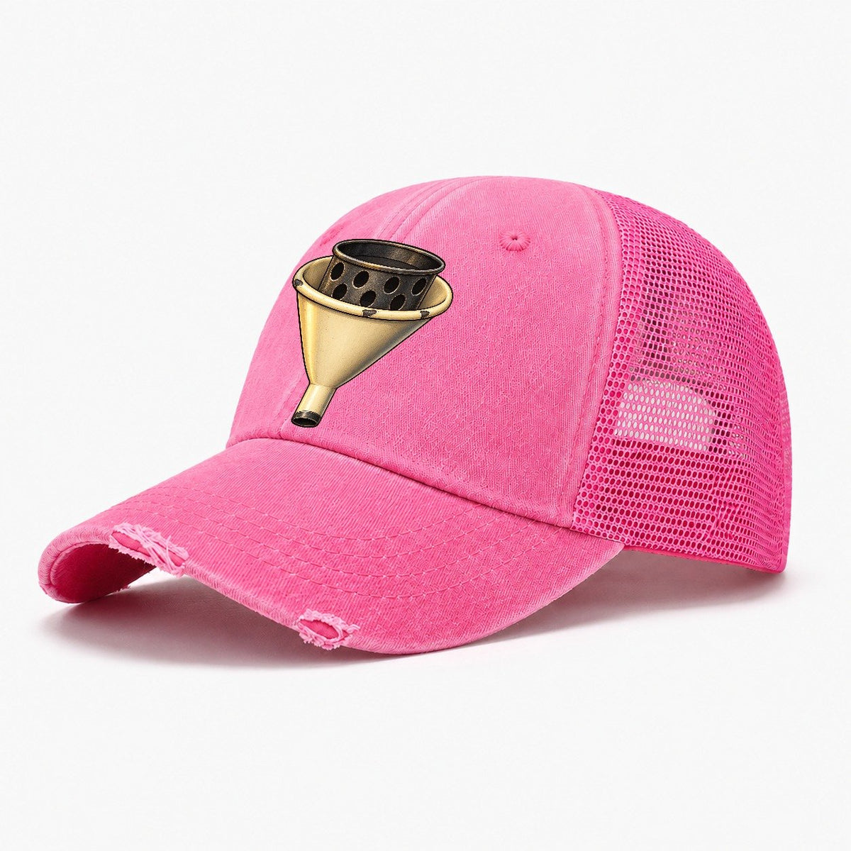 Brewing Funnel And Strainer Brew Day Washed Trucker Hat – Rose