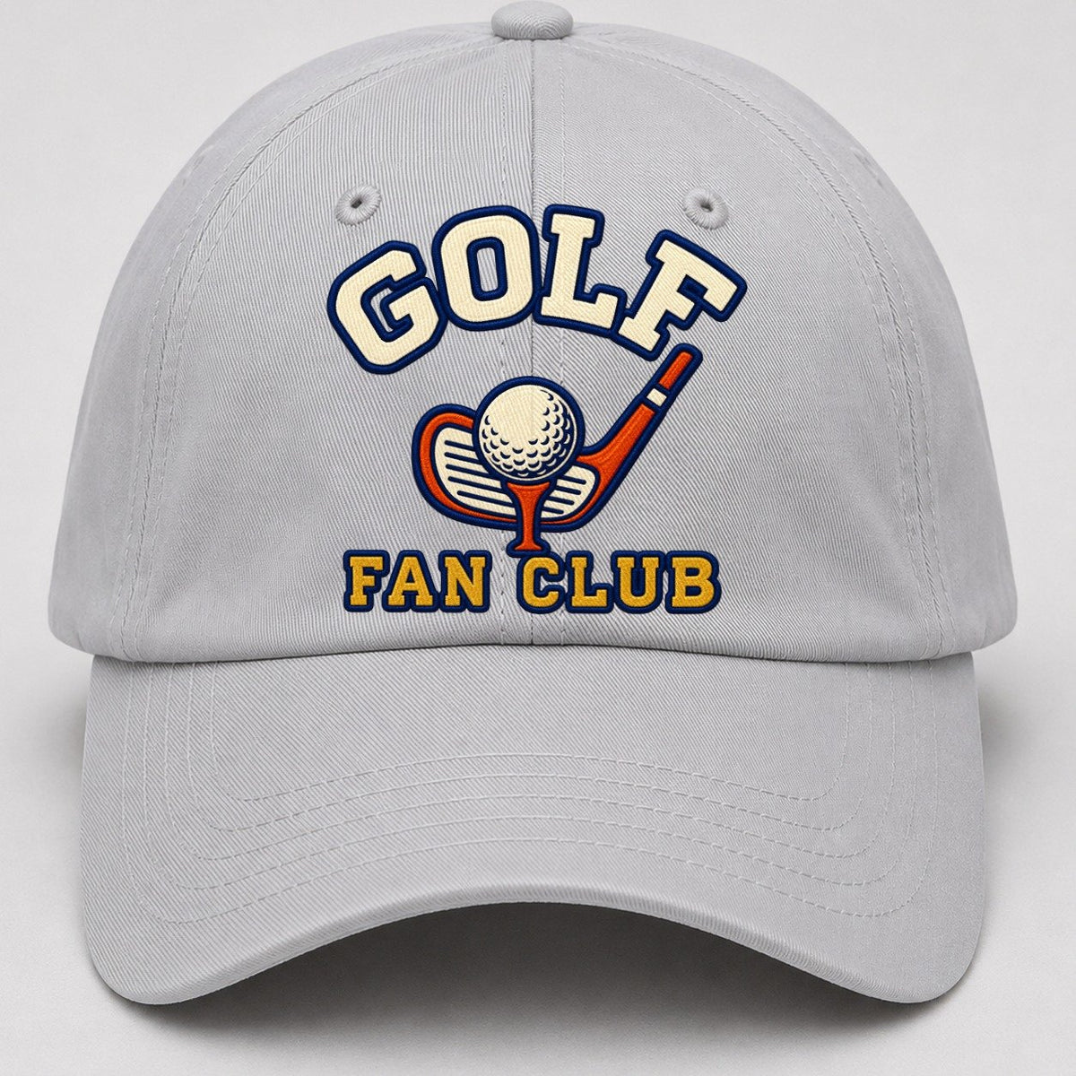 Golf Fan Club Baseball Cap – Light Gray