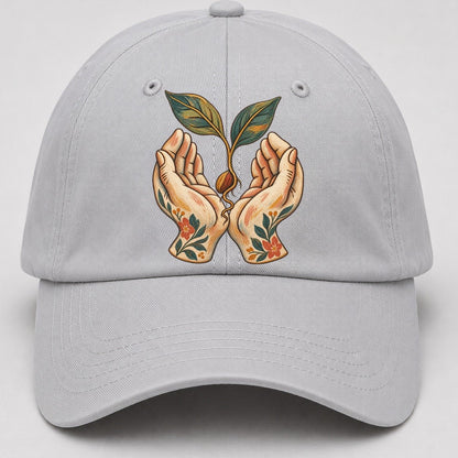 Open Hands Seedling Gentle Wild Baseball Cap – Light Gray
