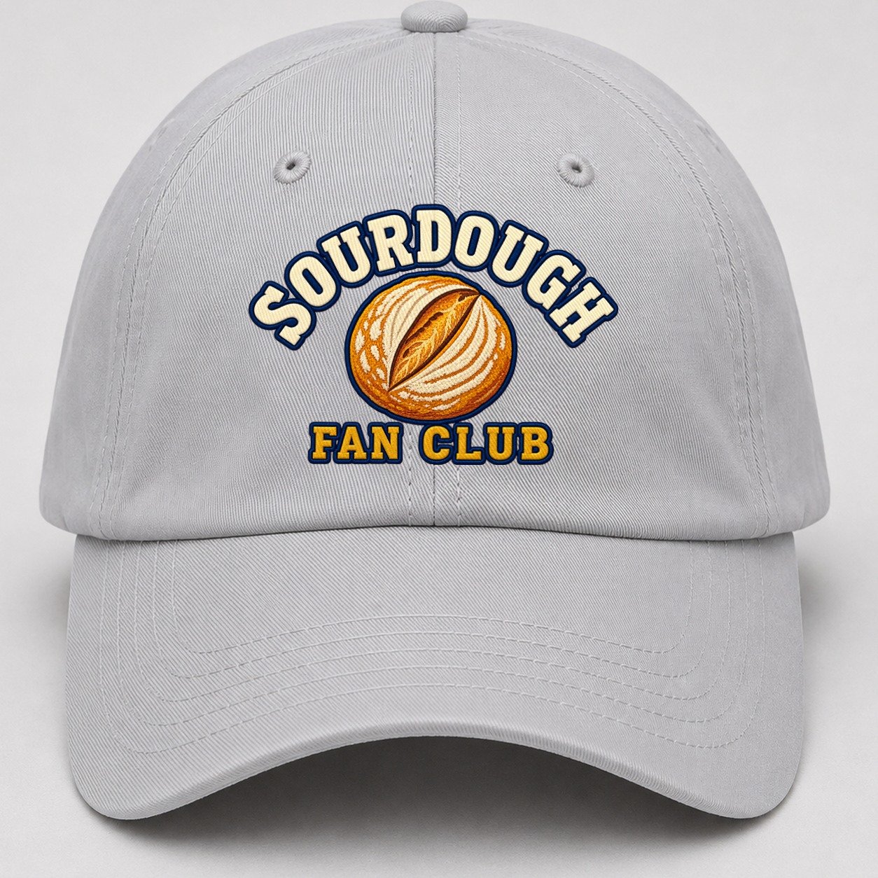Sourdough Fan Club Baseball Cap – Light Gray