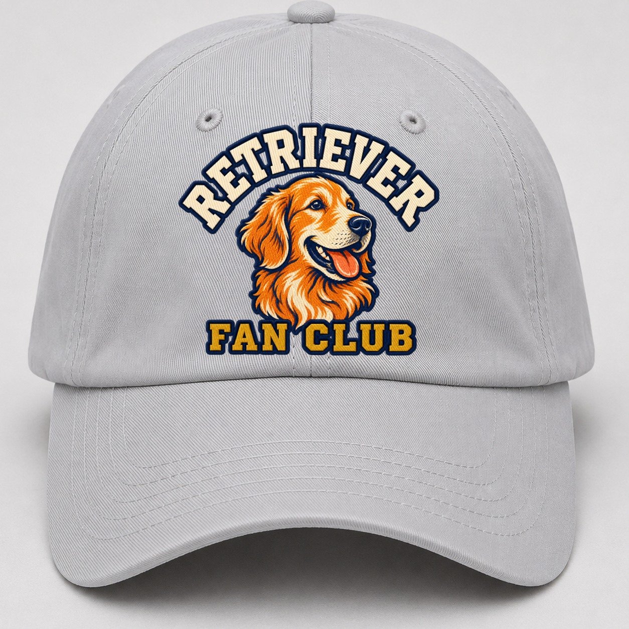 Retriever Fan Club Baseball Cap – Light Gray