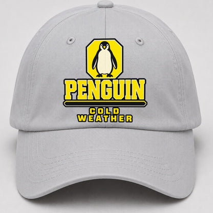 Penguin Cold Weather Heavy Duty Baseball Cap – Light Gray