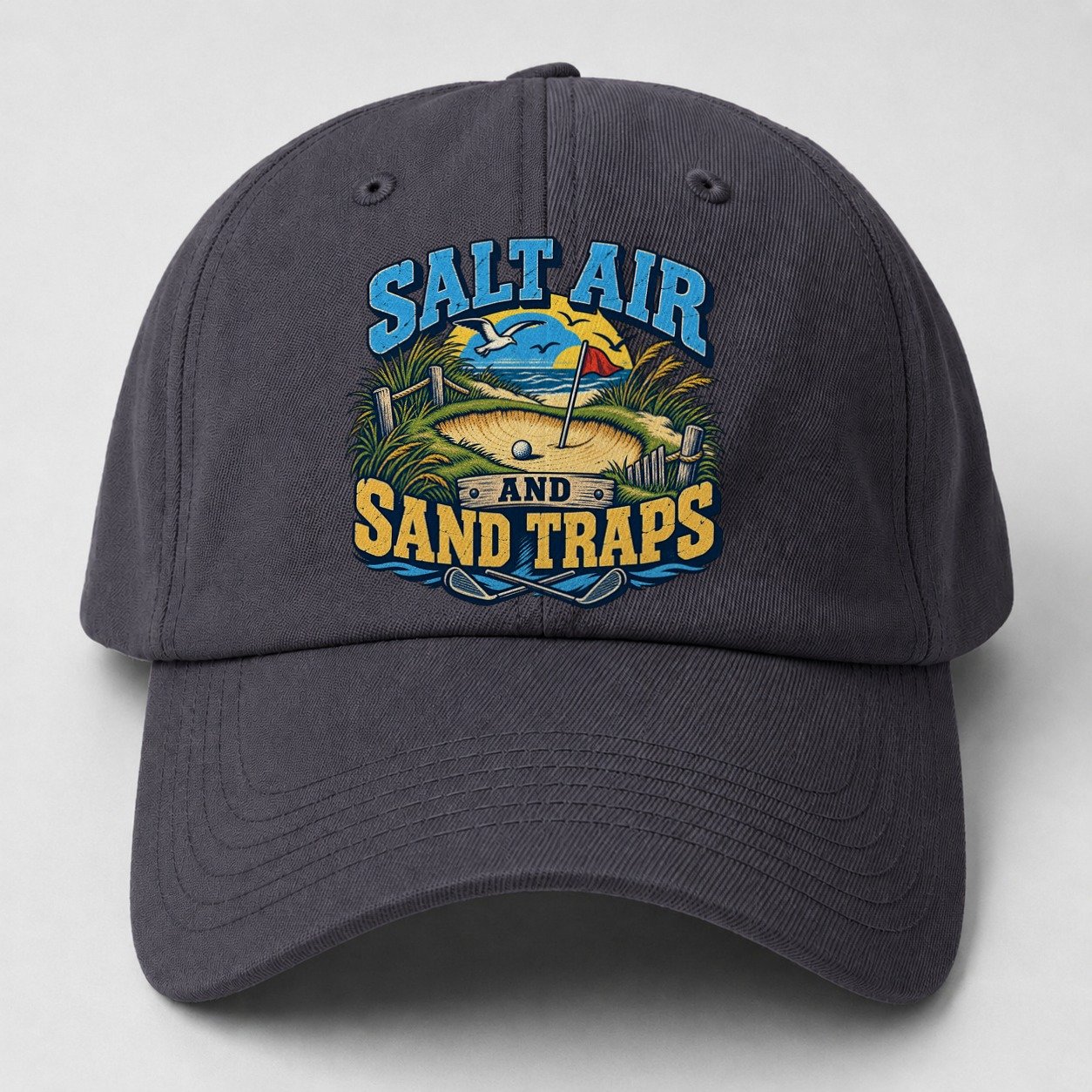 Salt Air And Sand Traps Golf Life Baseball Cap – Urban Haze