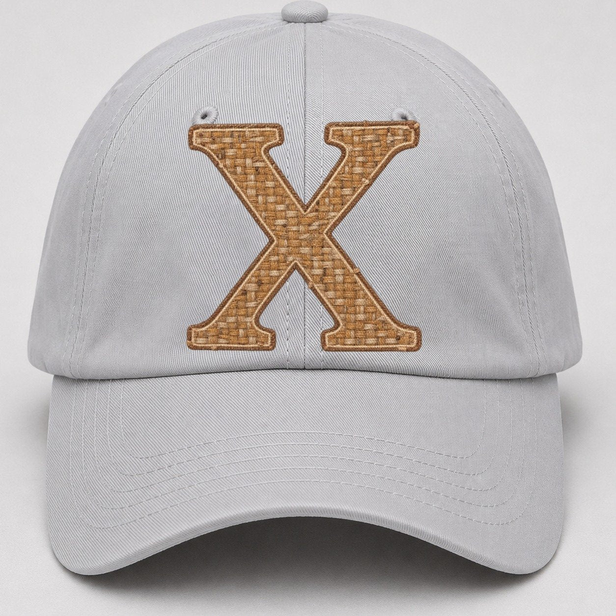 Woven Tweed X Monogram Baseball Cap – Light Gray