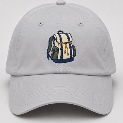 Hiking Backpack Tiny Solo Marks Baseball Cap – Light Gray