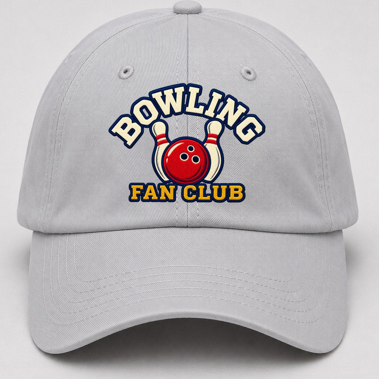 Bowling Fan Club Baseball Cap – Light Gray