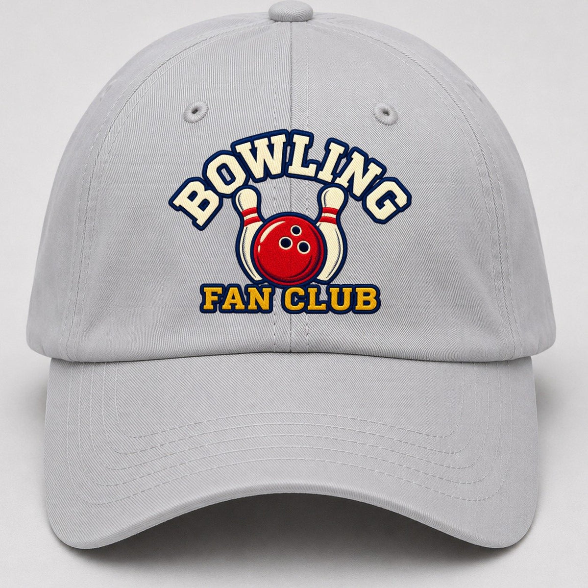 Bowling Fan Club Baseball Cap – Light Gray