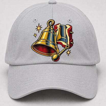 Bellfounder Handbell Mould And Clapper Uk Culture Heritage Baseball Cap – Light Gray