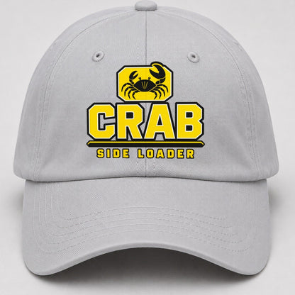 Crab Side Loader Heavy Duty Baseball Cap – Light Gray