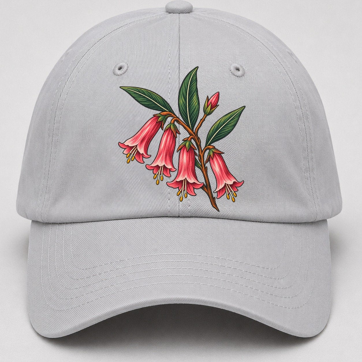 Victoria Common Pink Heath Australia Cultural Icons Baseball Cap – Light Gray
