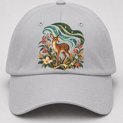 Deer Aurora Shelter Gentle Wild Baseball Cap – Light Gray