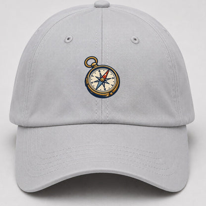 Outdoor Compass Tiny Solo Marks Baseball Cap – Light Gray