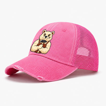Forge Bear Blacksmithing Washed Trucker Hat – Rose