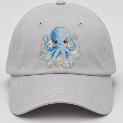 Pufferfish Puff Hello Sea Sprite Baseball Cap – Light Gray