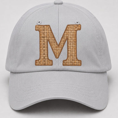 Woven Tweed M Monogram Baseball Cap – Light Gray