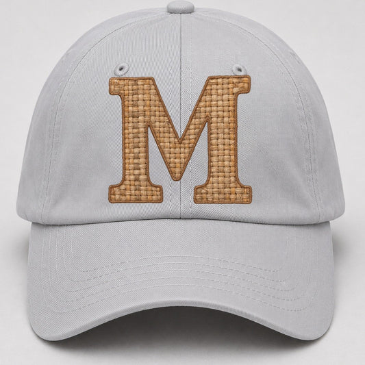 Woven Tweed M Monogram Baseball Cap – Light Gray