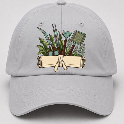 Aquarium Tool Roll Aquarium Keeping Baseball Cap – Light Gray