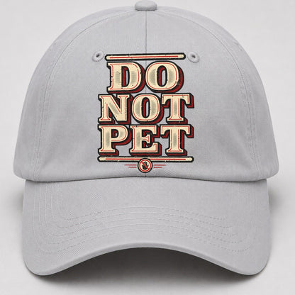 Do Not Pet American Wit Baseball Cap – Light Gray