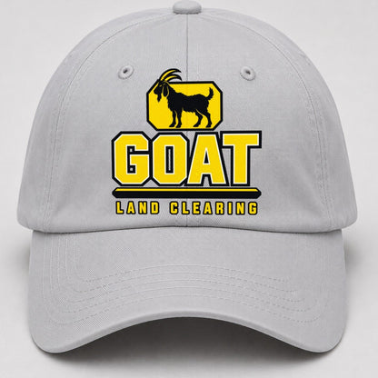 Goat Land Clearing Heavy Duty Baseball Cap – Light Gray