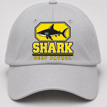 Shark Deep Patrol Heavy Duty Baseball Cap – Light Gray