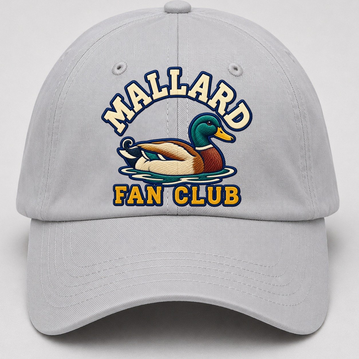 Mallard Fan Club Baseball Cap – Light Gray