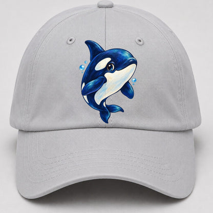 Orca Three Quarter Glide Sea Sprite Baseball Cap – Light Gray