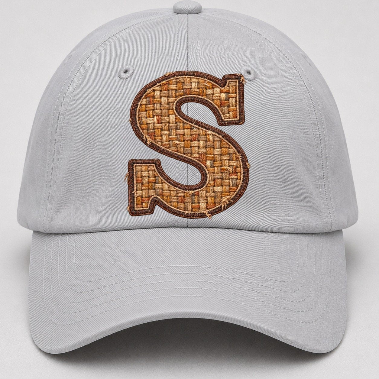 Woven Tweed S Monogram Baseball Cap – Light Gray