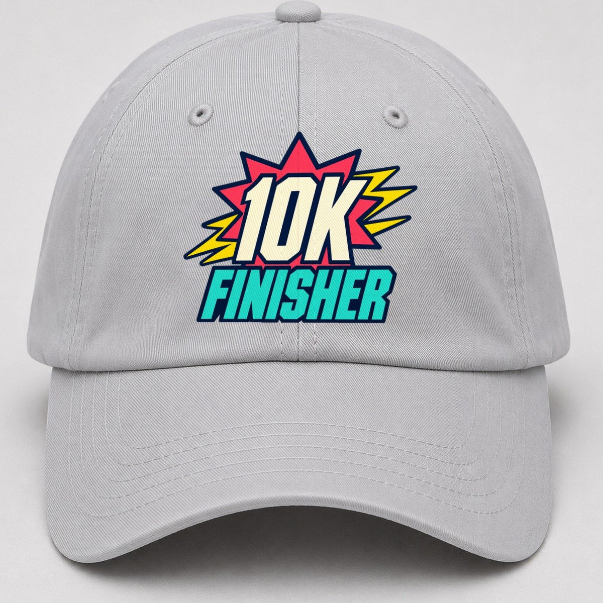 10K Finisher 90S Running Clubs Baseball Cap – Light Gray