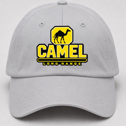 Camel Long Range Heavy Duty Baseball Cap – Light Gray