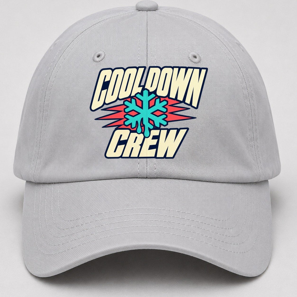 Cool Down Crew 90S Running Clubs Baseball Cap – Light Gray