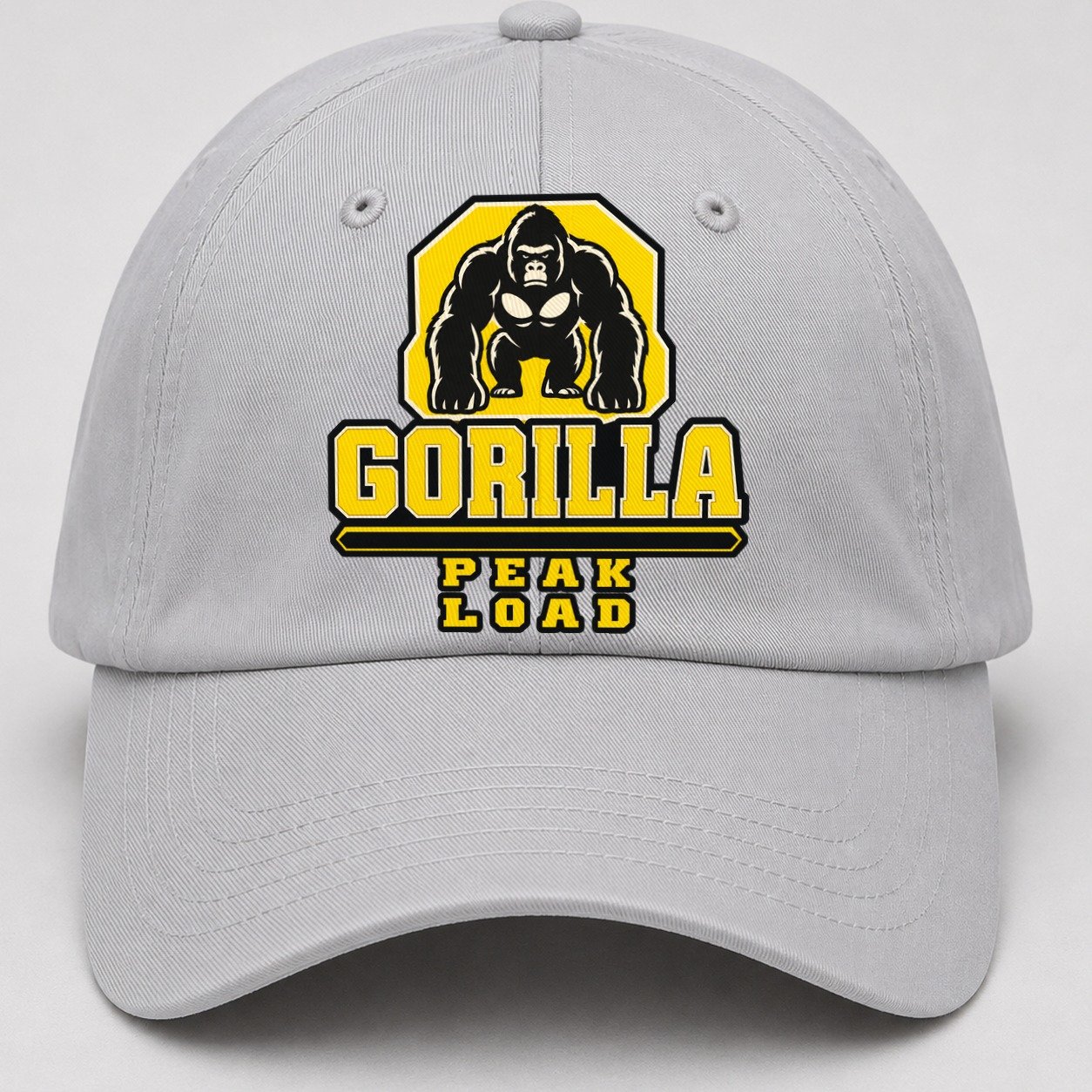 Gorilla Peak Load Heavy Duty Baseball Cap – Light Gray