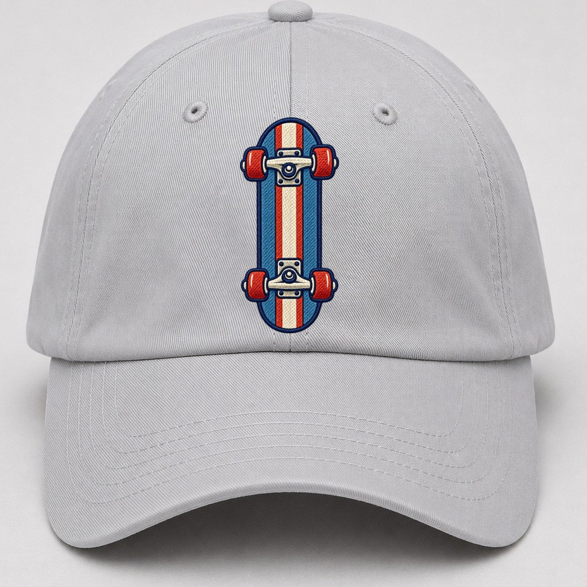 Skateboard Tiny Solo Marks Baseball Cap – Light Gray