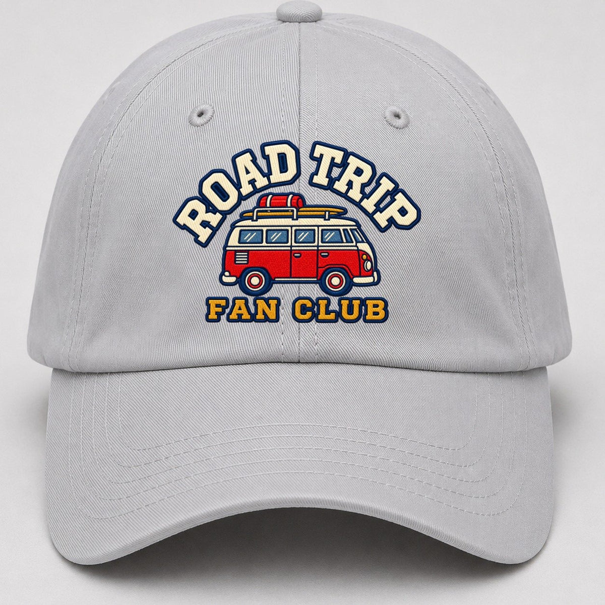 Road Trip Fan Club Baseball Cap – Light Gray