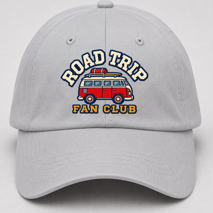 Road Trip Fan Club Baseball Cap – Light Gray