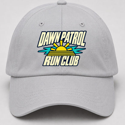 Dawn Patrol Run Club 90S Running Clubs Baseball Cap – Light Gray