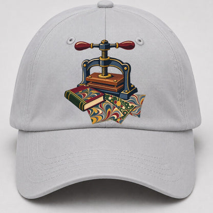 Bookbinder Press And Marbled Pages Uk Culture Heritage Baseball Cap – Light Gray