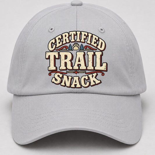 Certified Trail Snack American Wit Baseball Cap – Light Gray